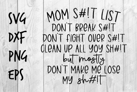 Mom Sht List SVG: A Practical Designer’s Take for Real Embroidery Projects